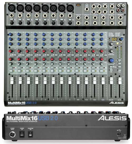 Alesis MULTIMIX 16 USB 2.0 - Alesis MULTIMIX 16 USB 2.0, USB analog (with integrated multichanne