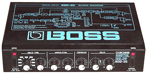 Boss RDD-20 - Digital delay unit from the classic 80's micro rack