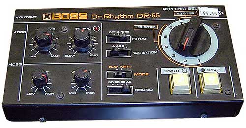 Boss DR-55 - manual - First every DR Rhythm machine, the analog DR