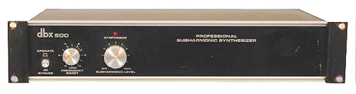 Dbx subharmonic synthesizer manual