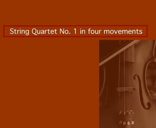 String Quartet No. 1 cover graphic